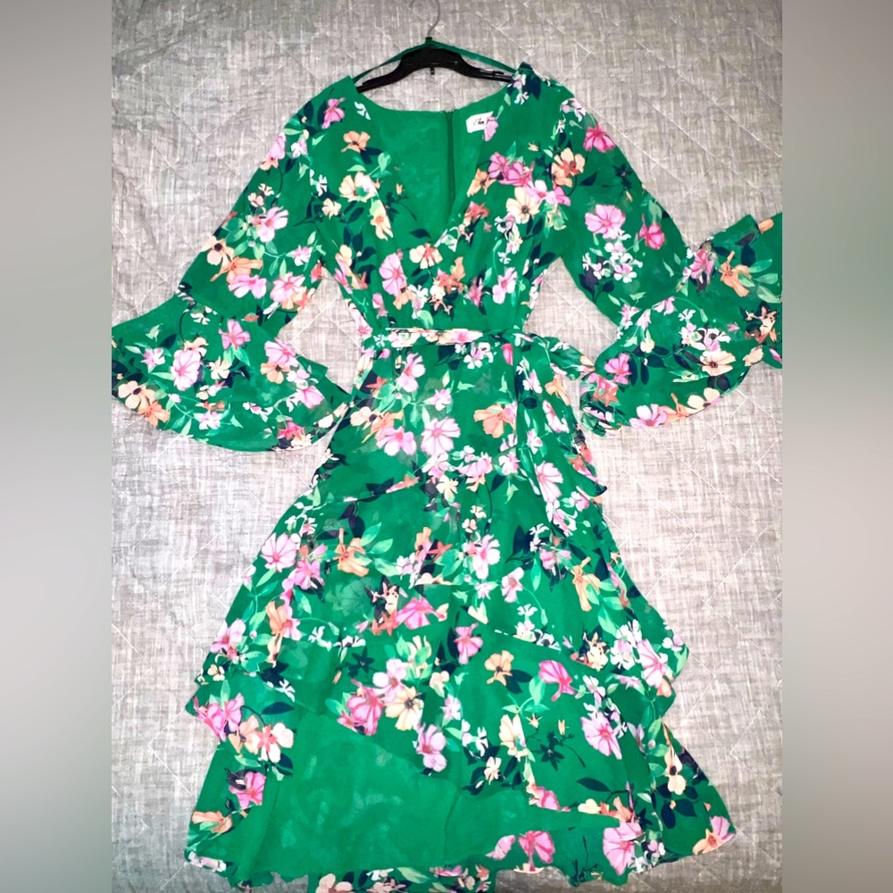 Green Eliza J dress-worn once